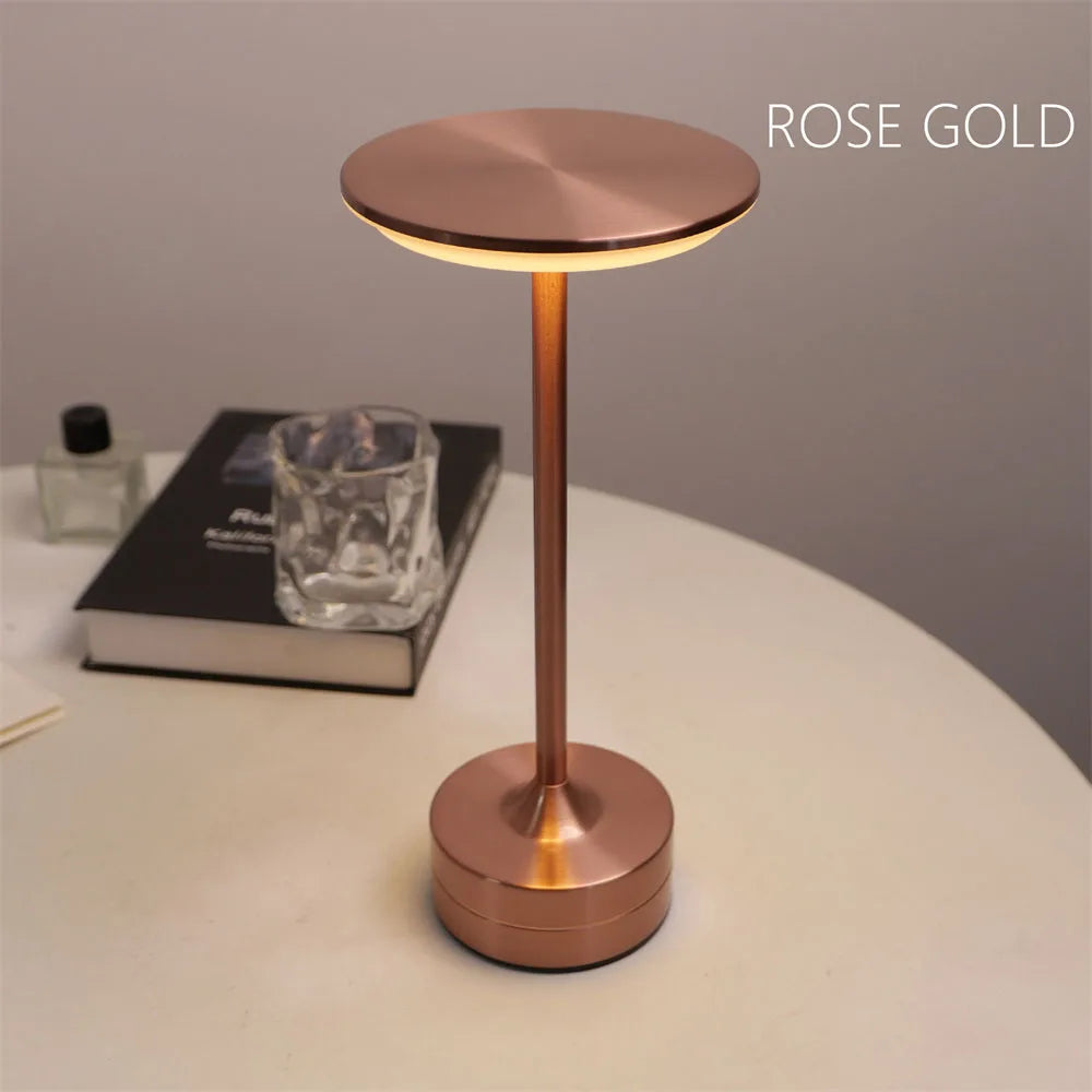 Simple Charging LED Desk Lamp Restaurant Bar Desk Lamp Dimming Atmosphere Retro Portable Charging Touch USB Desk Lamp
