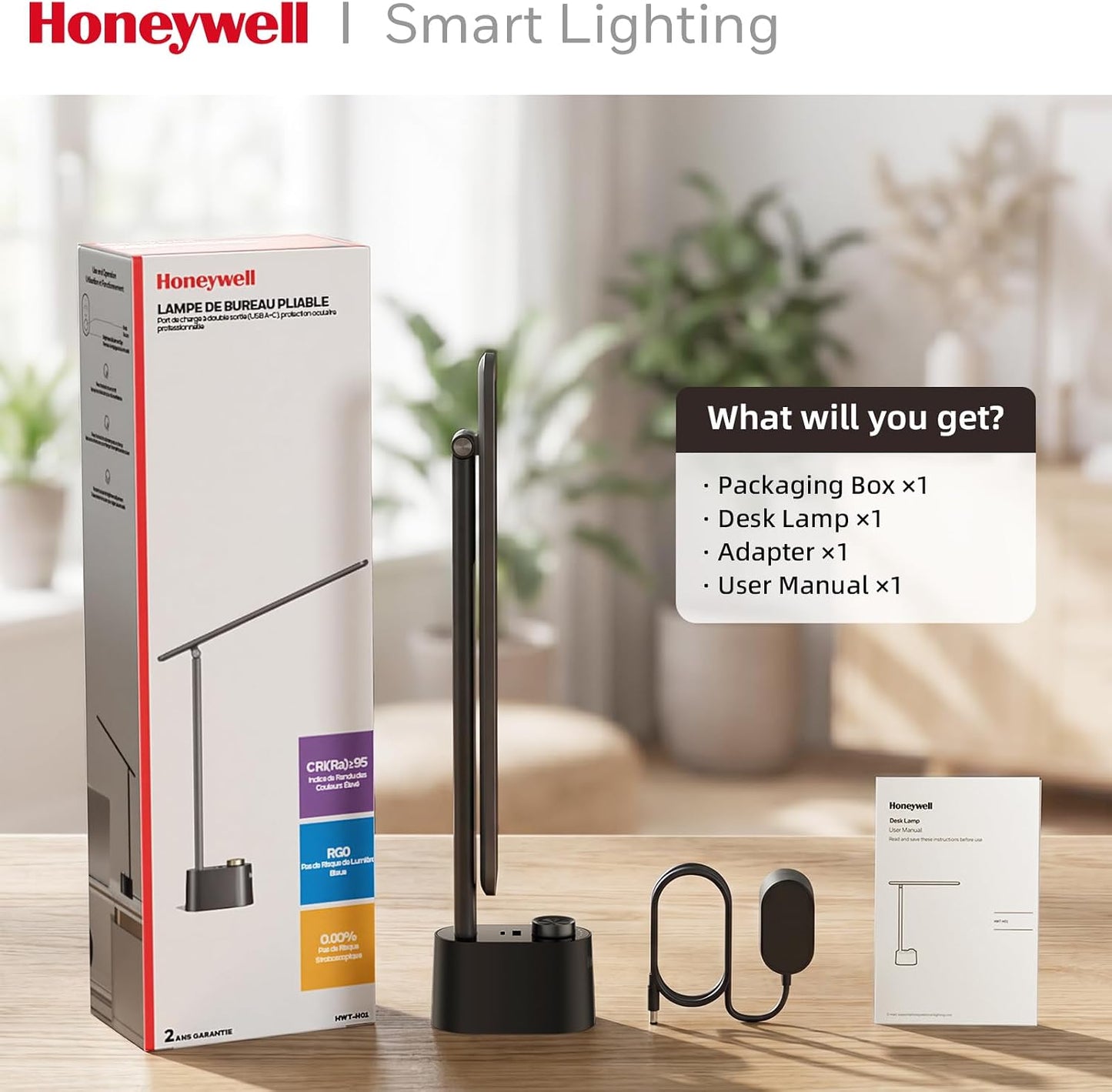LED Desk Lamp, Sunturalux™ Black Desk Lamps for Home Office USB