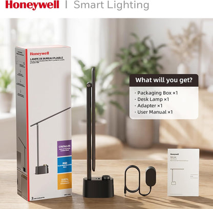 LED Desk Lamp, Sunturalux™ Black Desk Lamps for Home Office USB