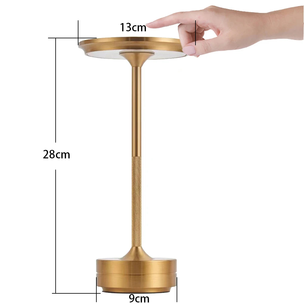 Simple Charging LED Desk Lamp Restaurant Bar Desk Lamp Dimming Atmosphere Retro Portable Charging Touch USB Desk Lamp