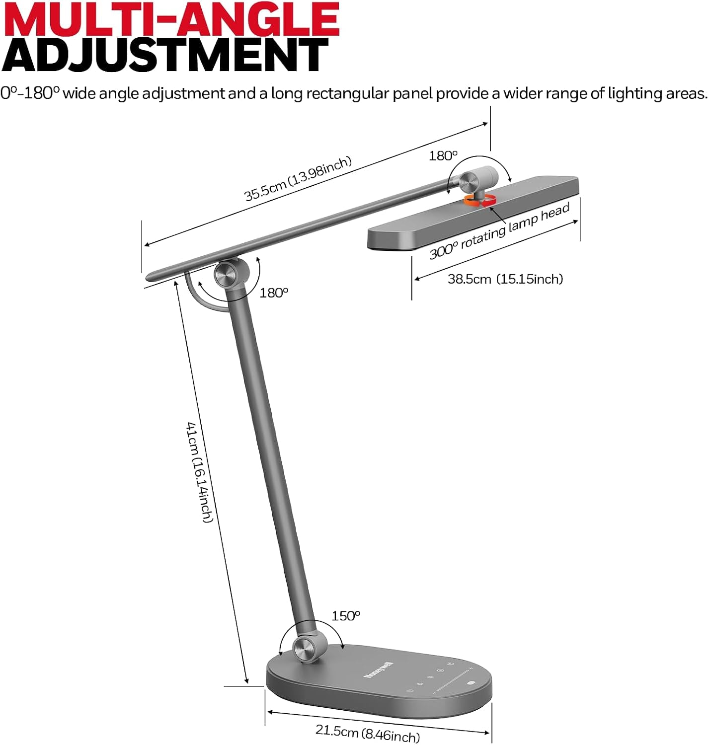 F4 LED Floor Lamp+ H4 Desk Lamp for Home Office