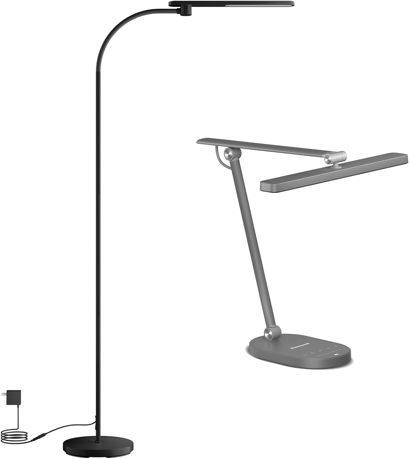F4 LED Floor Lamp+ H4 Desk Lamp for Home Office