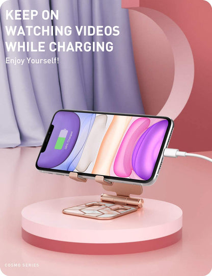 Cell Phone Stand for Desk, Phone Holder Fits All Phones, Marble