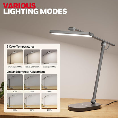 F4 LED Floor Lamp+ H4 Desk Lamp for Home Office
